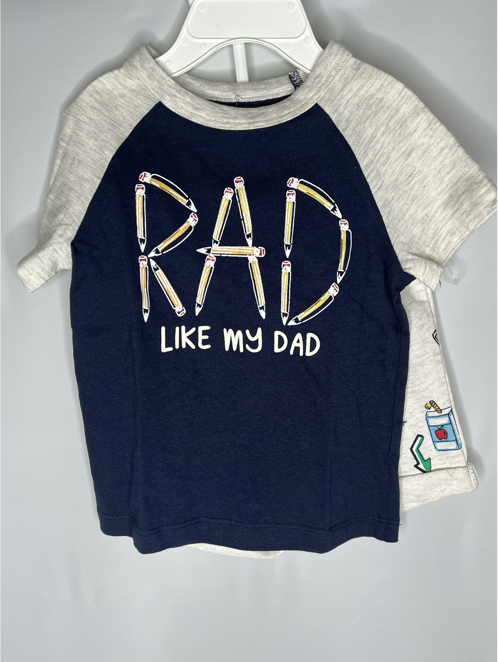 NWT First Impressions Baby Boy "RAD Like My Dad" 2 Piece Set Shirt/Shorts 12M